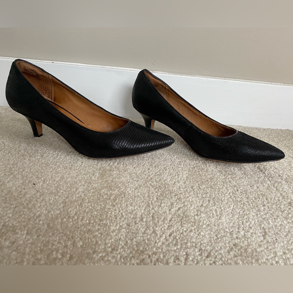 Clarks Black Kitten Heels